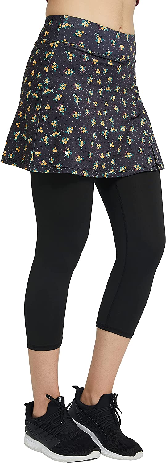 Buy slimour Womens Sport Skapri with Pockets Slit Side Skirt with