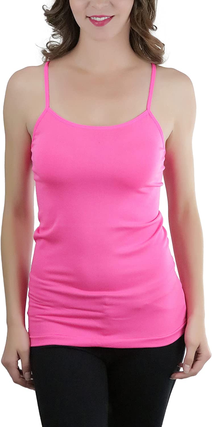 ToBeInStyle Women's Poly-Spandex Blend Scoop Neck Camisole - One