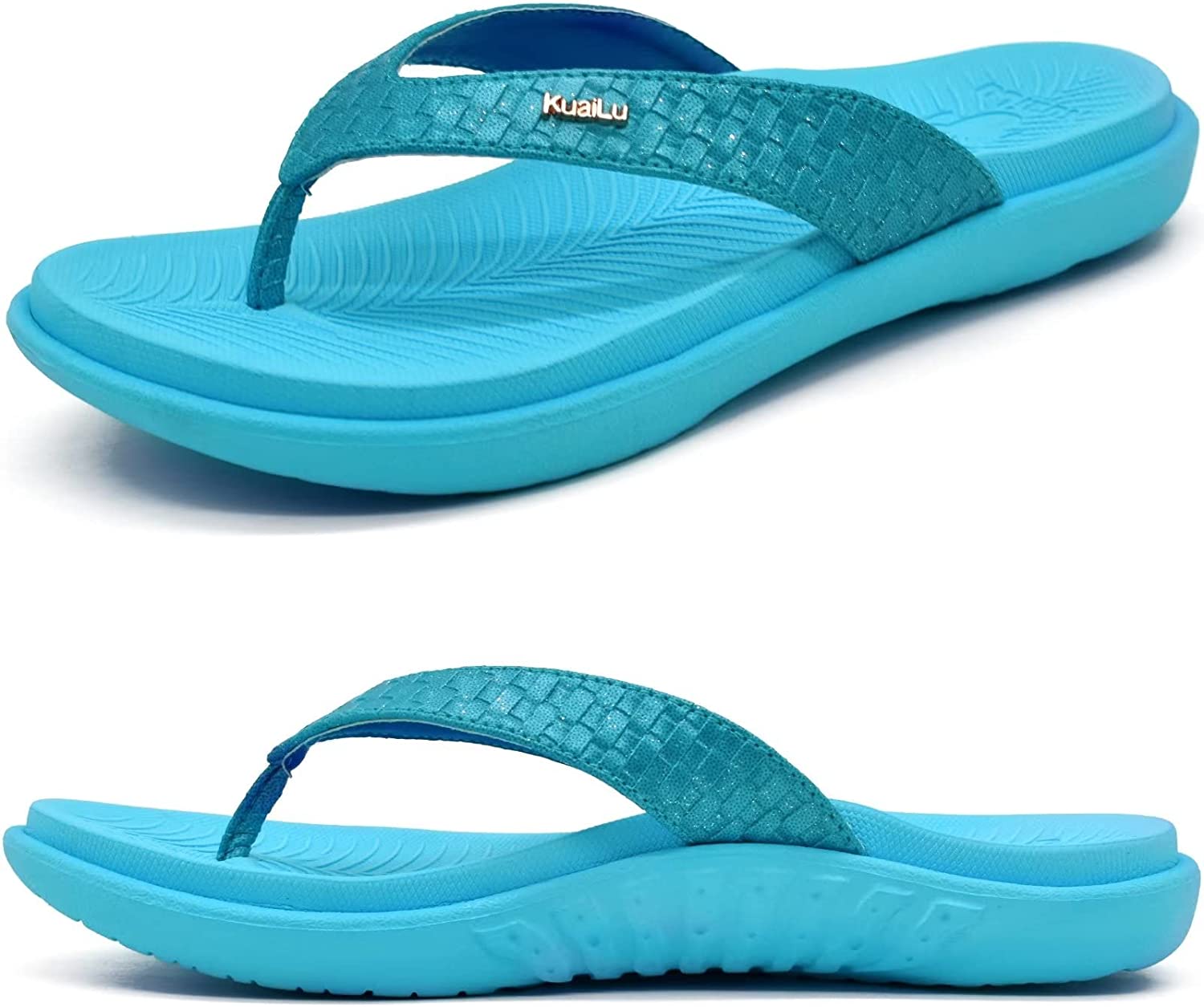 Women's Flip Flops Ladies Yoga Mat Comfortable Walking Thong Sandals With  Plantar Fasciitis Arch Support Slip On Indoor Outdoor for Summer 