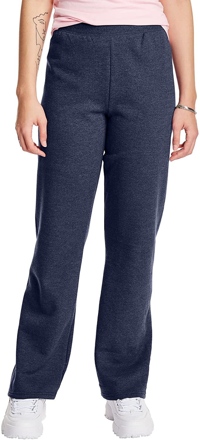 Hanes ComfortSoft EcoSmart Women's Open Leg Fleece Sweatpants : :  Clothing, Shoes & Accessories