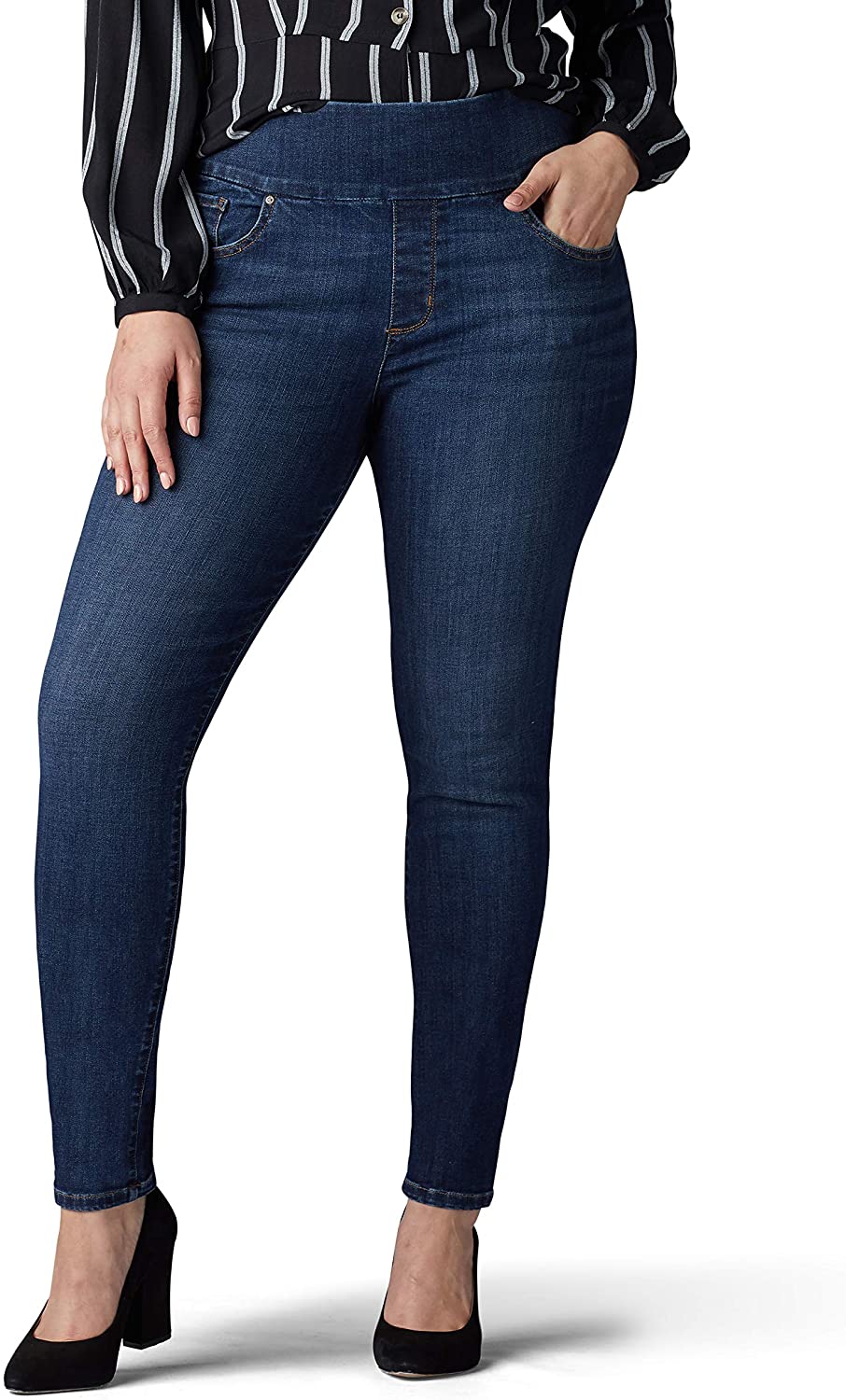 LEE Women’s Plus Size Sculpting Slim Fit Skinny Leg Jean 