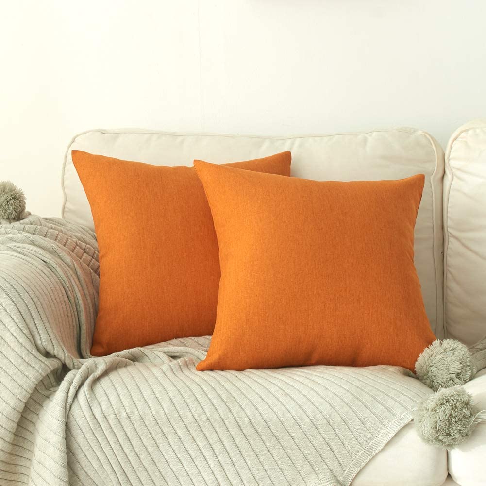 4TH Emotion Outdoor Waterproof Throw Pillow Covers Garden Cushion Case for Patio 