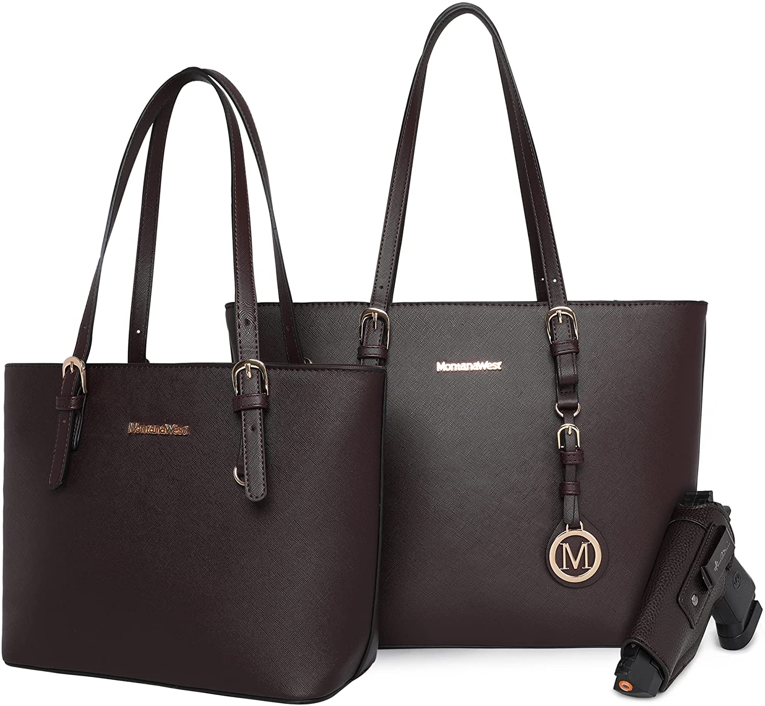 2pcs Women's Handbag Set, Large Capacity Tote Bag And Fashionable