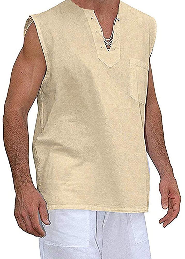 Mens Sleeveless Shirts Summer Beach Tank Tops V Neck Shirts Country Boy ...