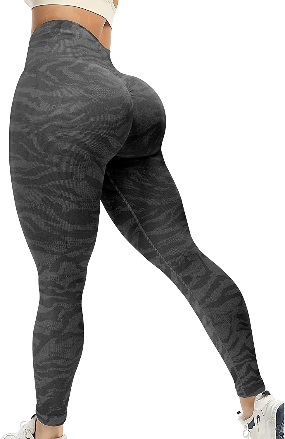 Buy QOQ Yoga Pants for Women Workout Camo High Waisted Seamless Gym  Athletic Leggings Online at desertcartCyprus