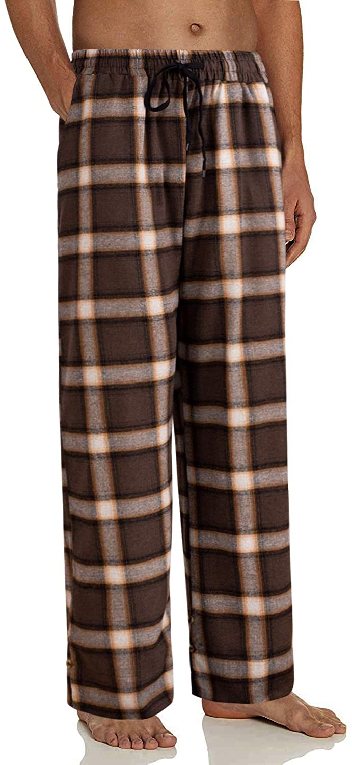 3 Pack: Mens Pajama Pants – Mens Fleece Plaid Lounge Pajama Bottoms | eBay