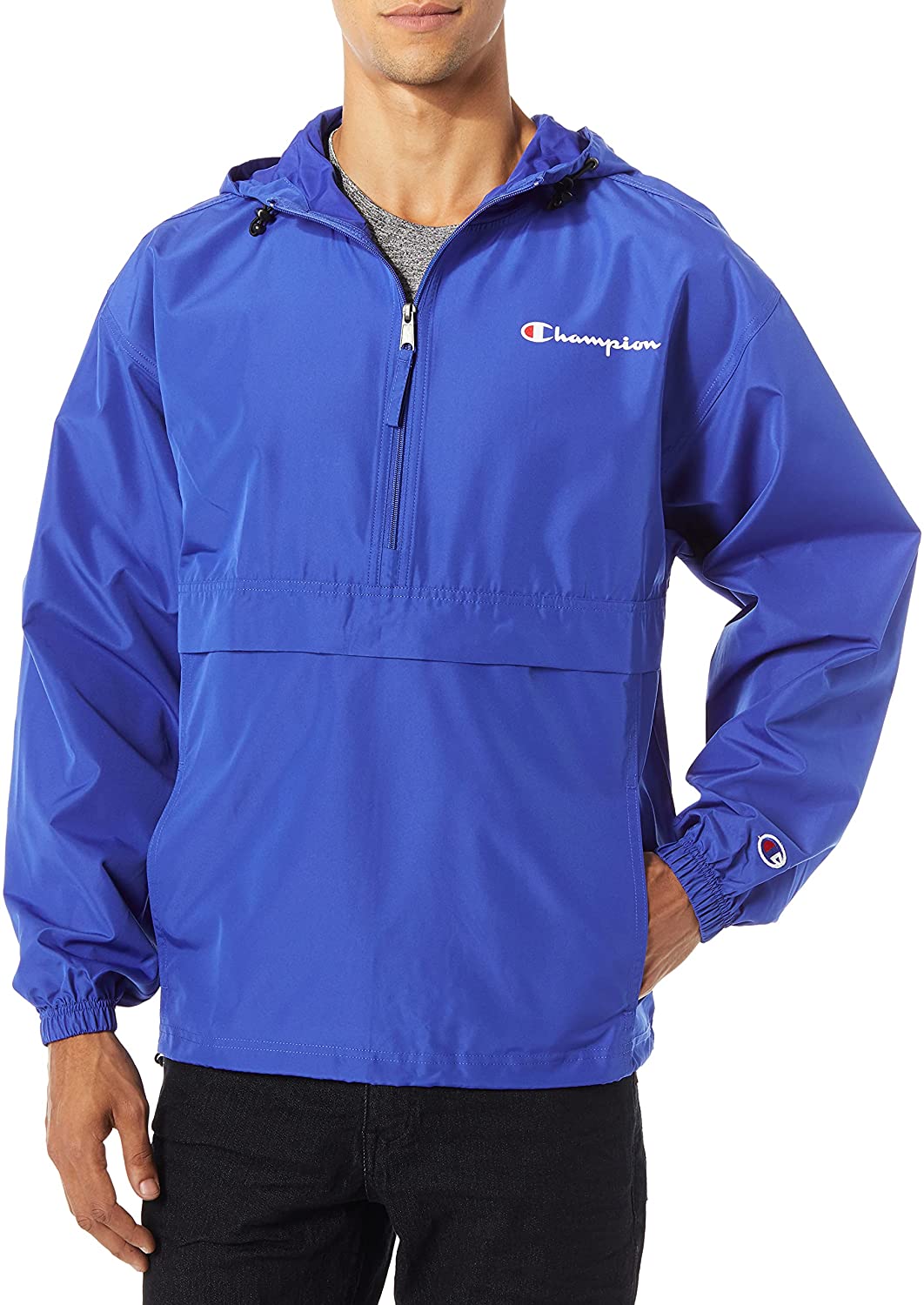 Champion Men's Packable Jacket, Double Logo