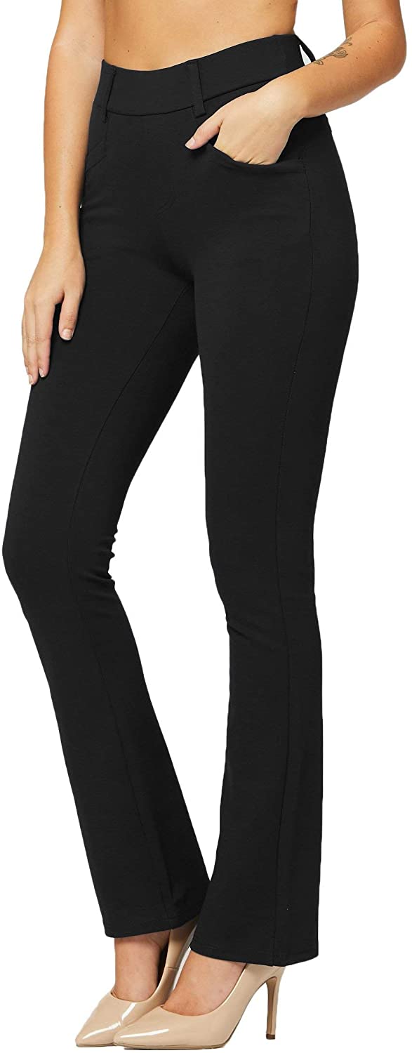 Premium Womens Stretch Dress Pants With Pockets Wear To Work Regular And Pl Ebay 