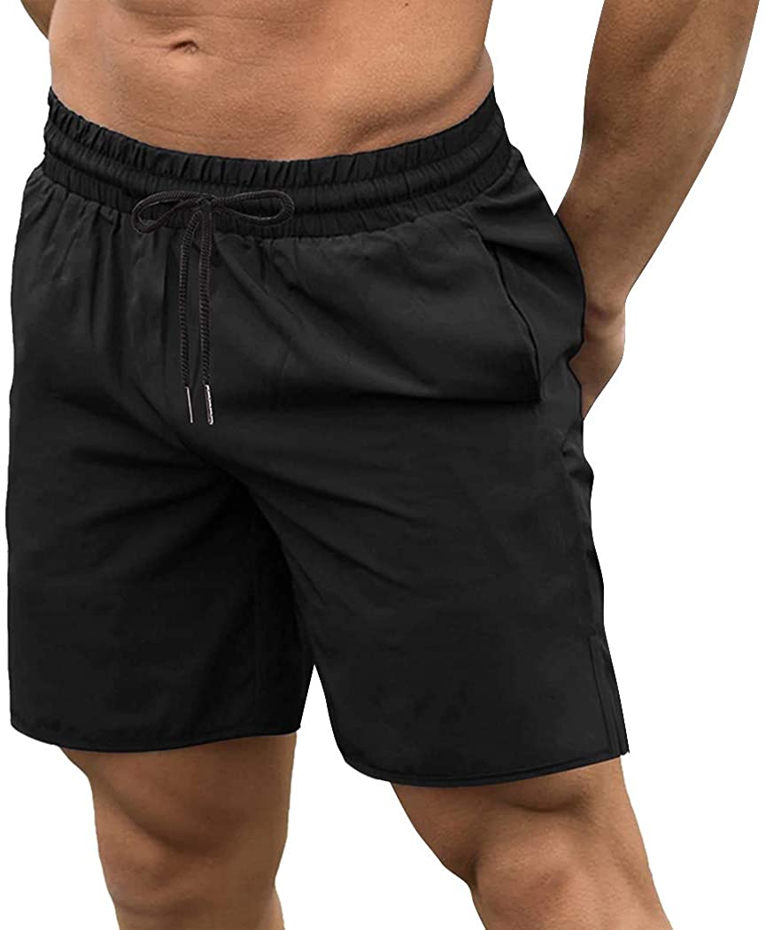 COOFANDY Men's Fitted Workout Shorts Bodybuilding Sporting Running Training Jogger Gym Short Pants with Pockets 