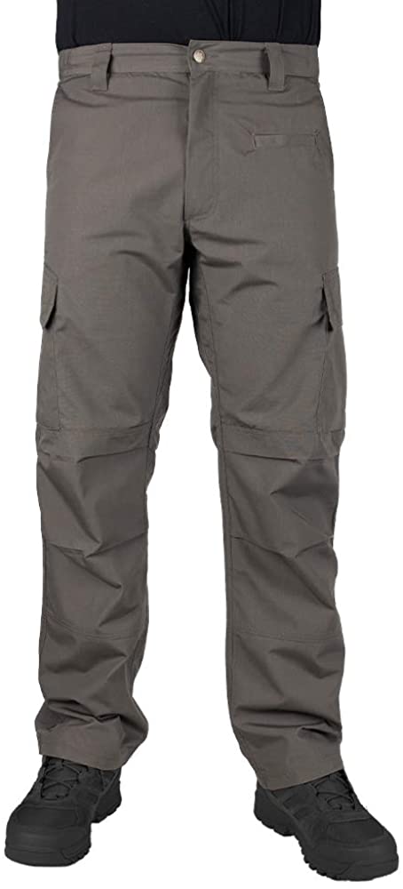 LA Police Gear Men's Urban Ops Tactical Cargo Pants Elastic WB Black YKK Zipper