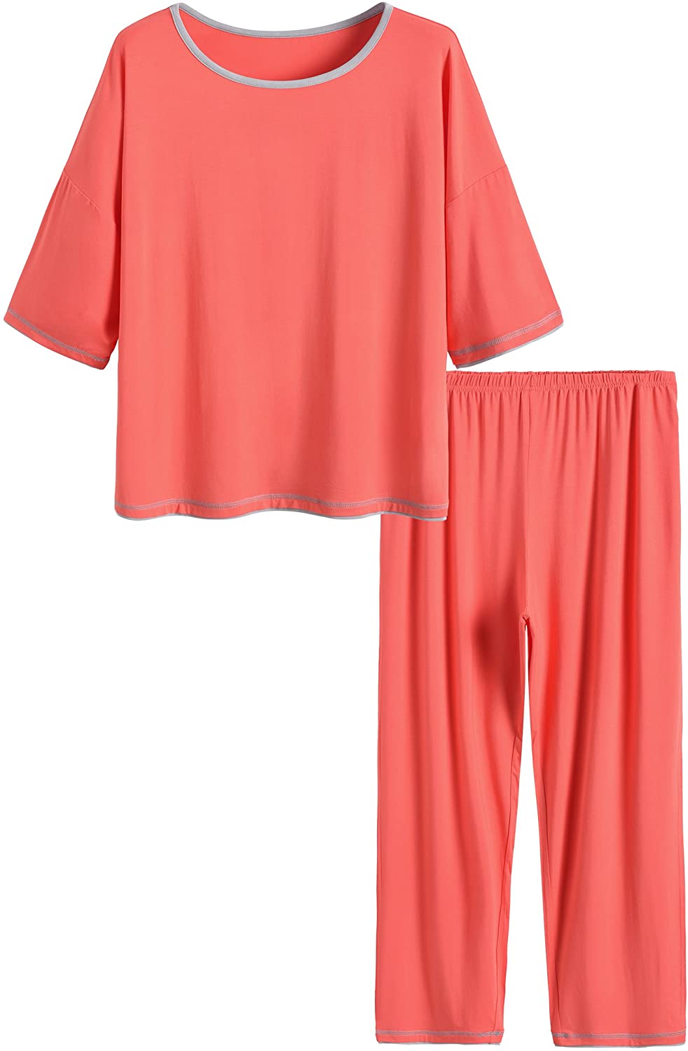 Latuza Women's 3/4 Sleeve Scoop Neck Pajama Set : : Clothing,  Shoes & Accessories