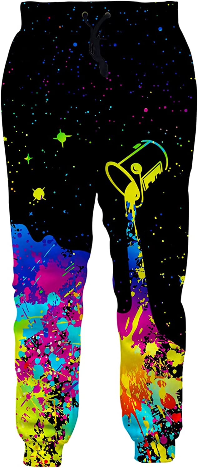 80s Outfit for Women 3D Joggers Pants Funny Graphic Palestine