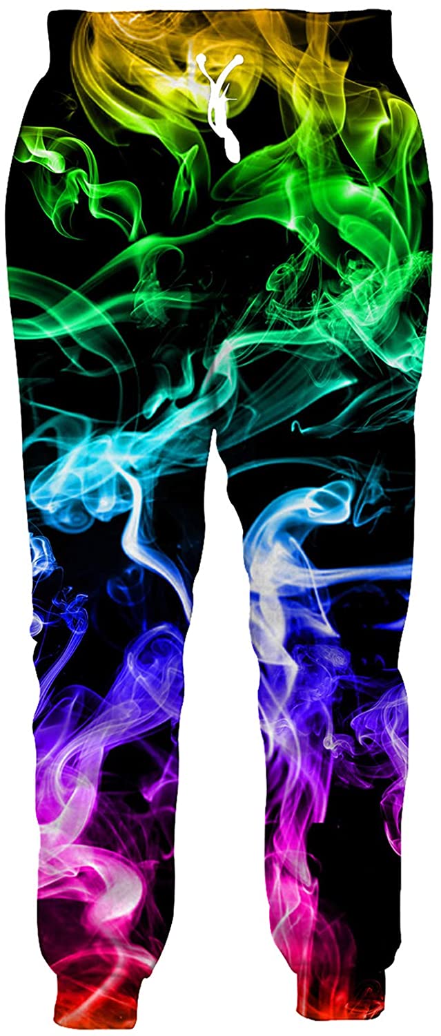 LKJDIE Unisex Novelty 3D Graphic Jogger Pants Sport Active Cool Trousers Baggy Casual Sweatpants S-XXL 