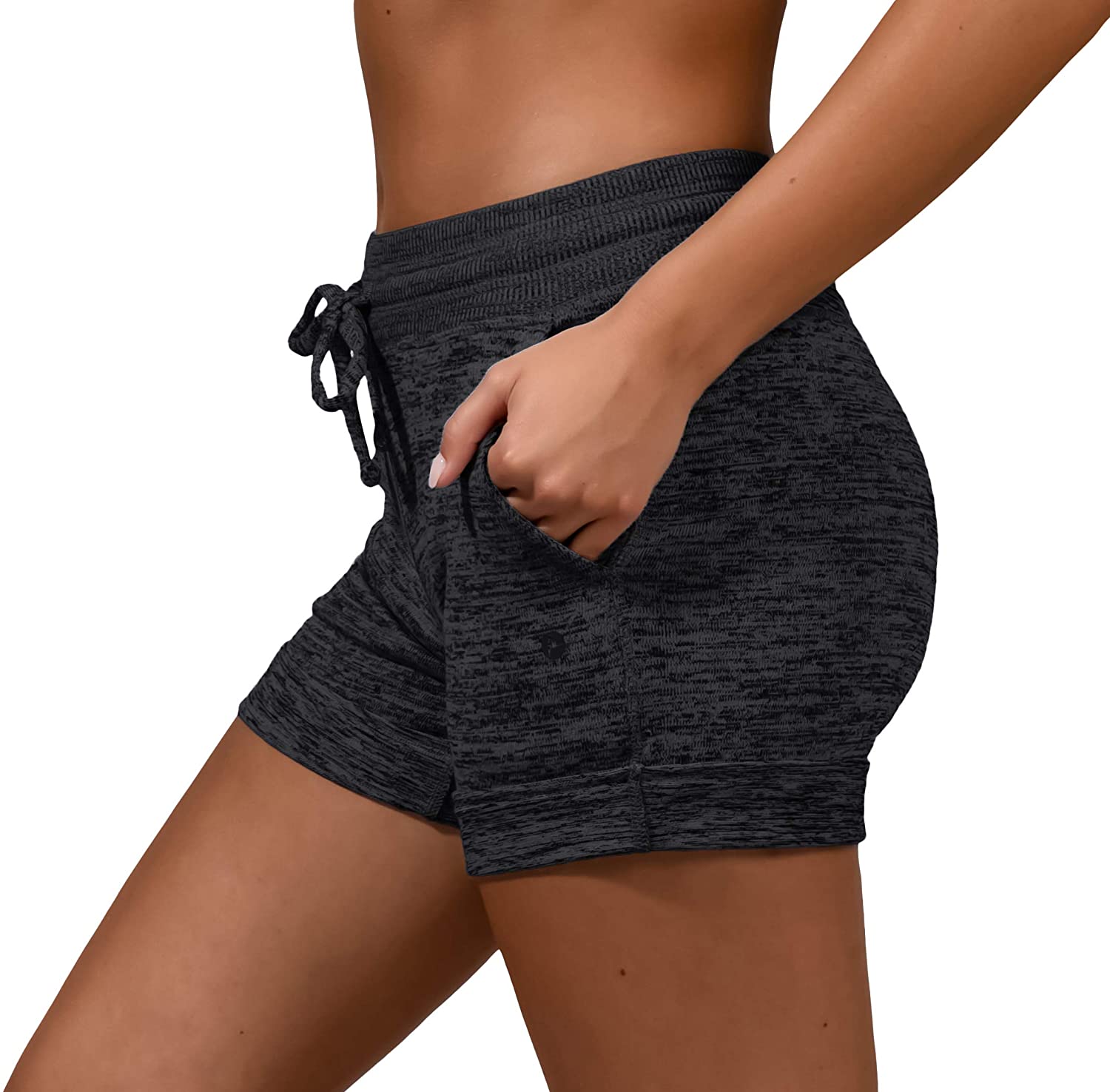 90 degree by reflex soft and comfy activewear lounge shorts with pockets and drawstring for outlet women