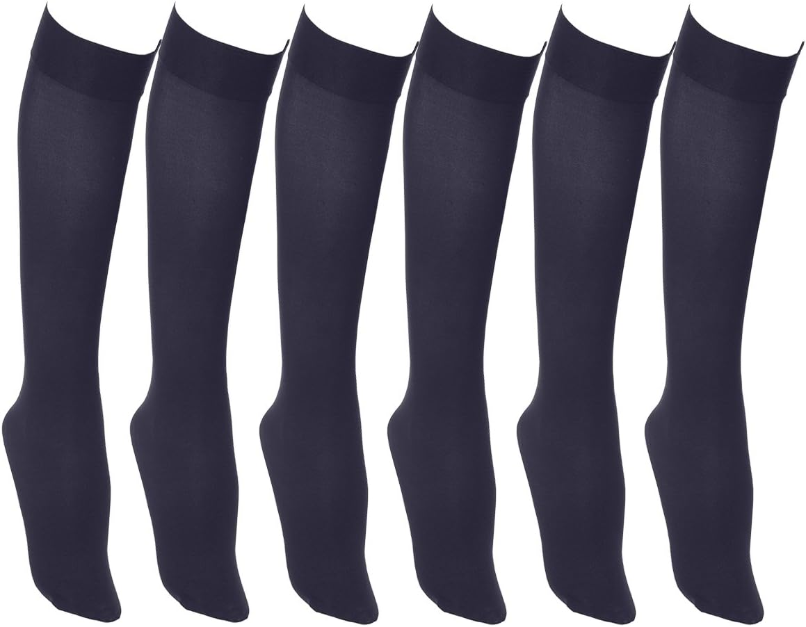 Plus Size Women's Trouser Socks, 12 Pairs, Opaque Stretchy Durable Nylon  Knee High, Queen Size (Black) - Walmart.com