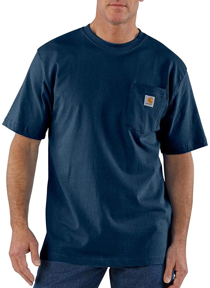 Carhartt Men's Loose Fit Heavyweight Short-Sleeve Pocket T-Shirt (Big &  Tall)