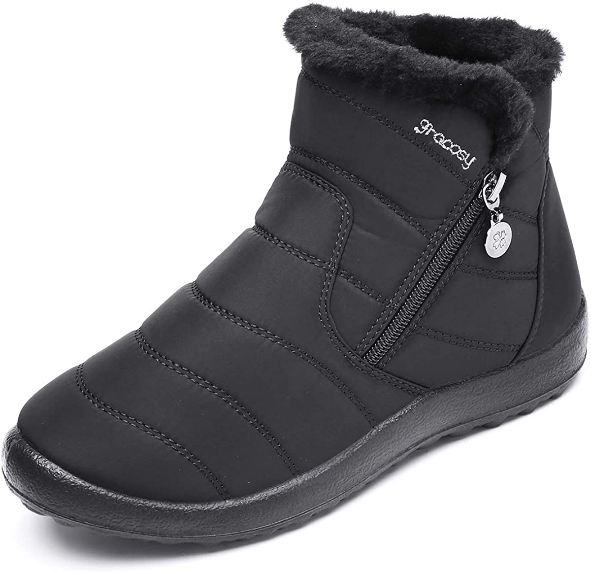 fleece lined ankle boots womens