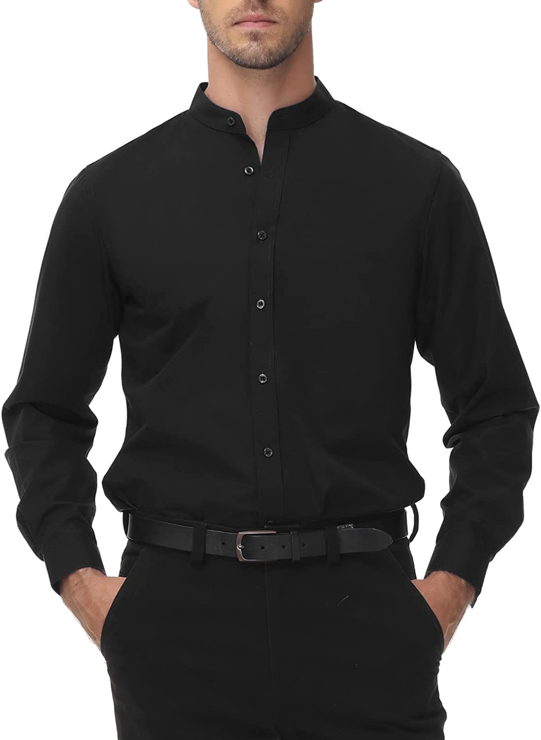 PJ Paul Jones Paul Jones Men's Long Sleeves Button Down Dress Shirts