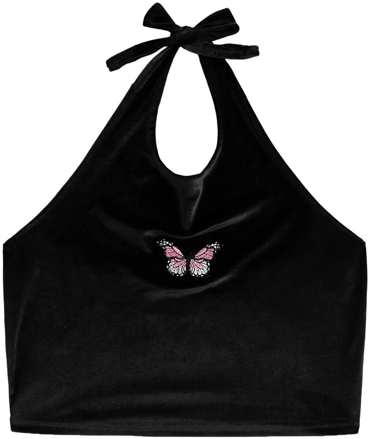 Milumia Womens Comfortable Velez Halter Crop Top Camisole Vest
