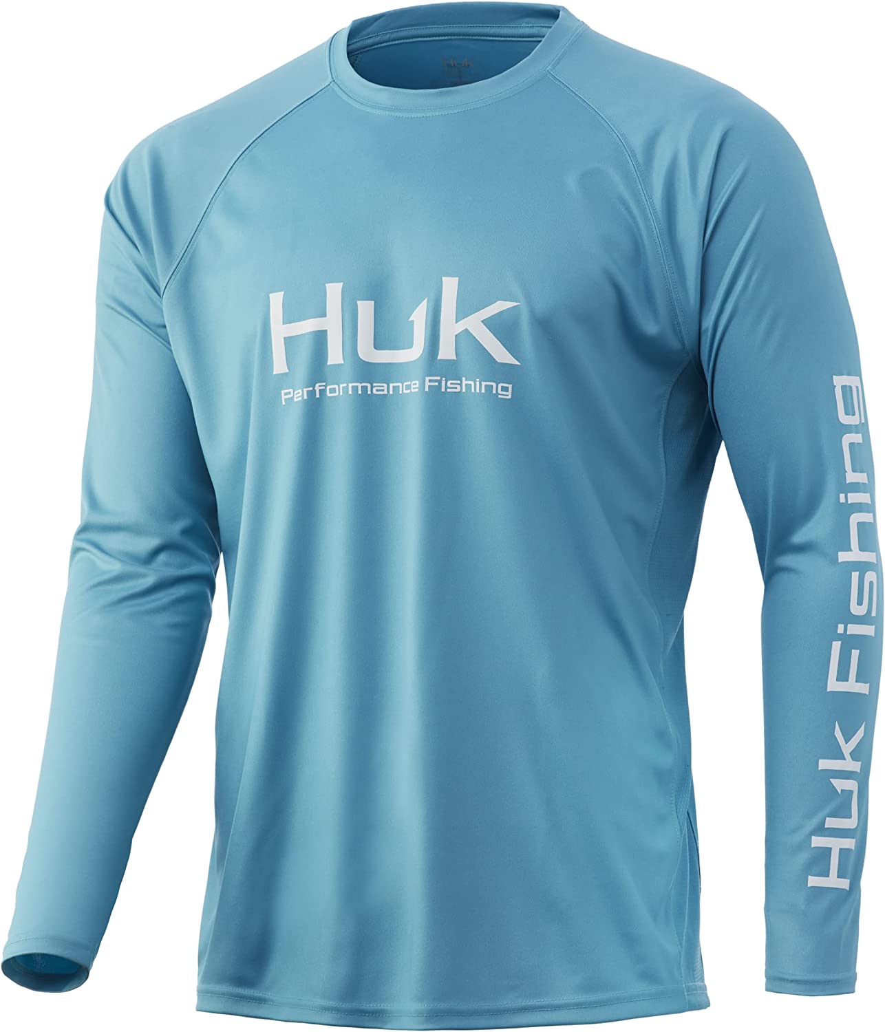 Huk Men's Pursuit Vented Long Sleeve 30 UPF Fishing Shirt, White