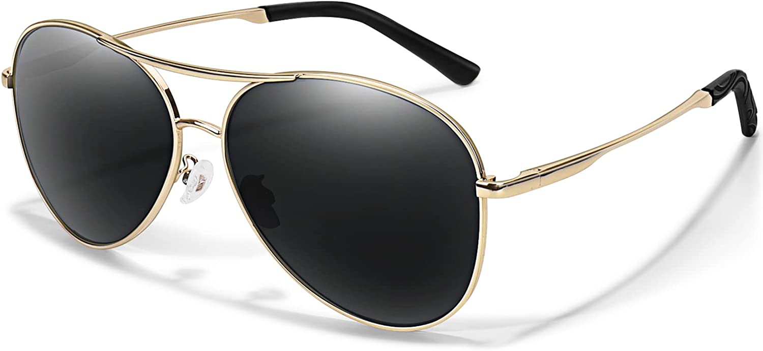 BOTPOV Aviator Sunglasses for Men Women Polarized UV400 Protection