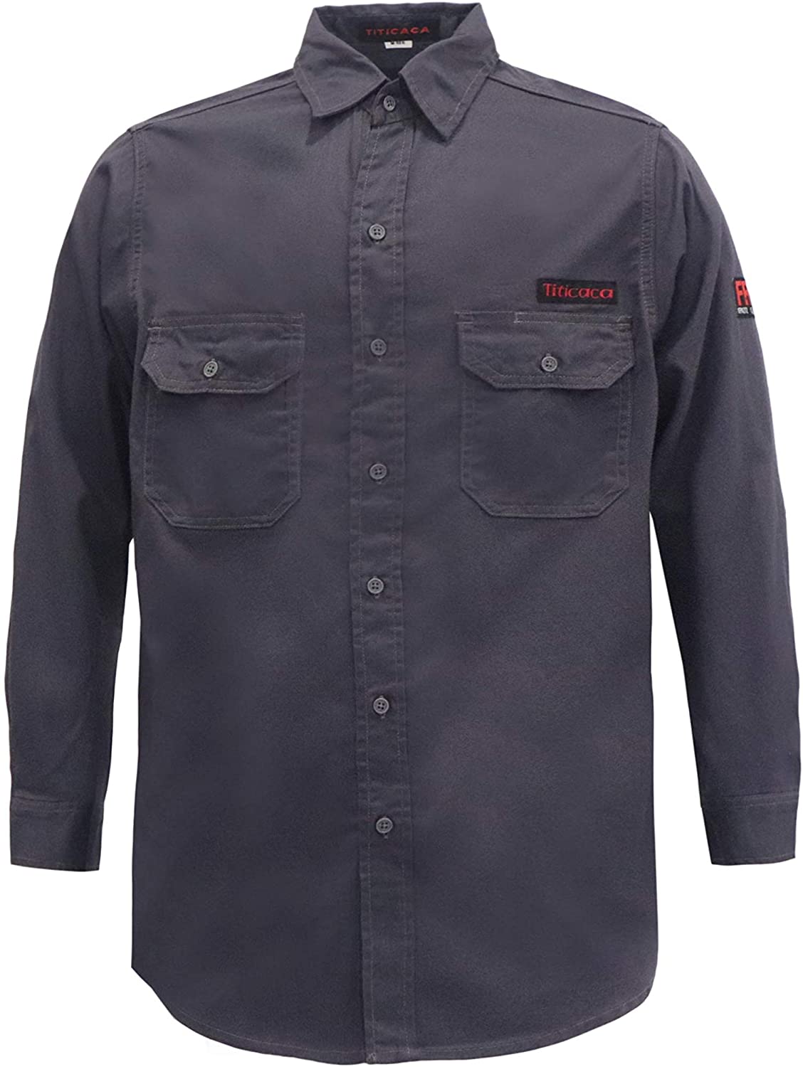 Titicaca FR Shirt Flame Resistant Men Cotton Lightweight Long Sleeve Navy shirt 
