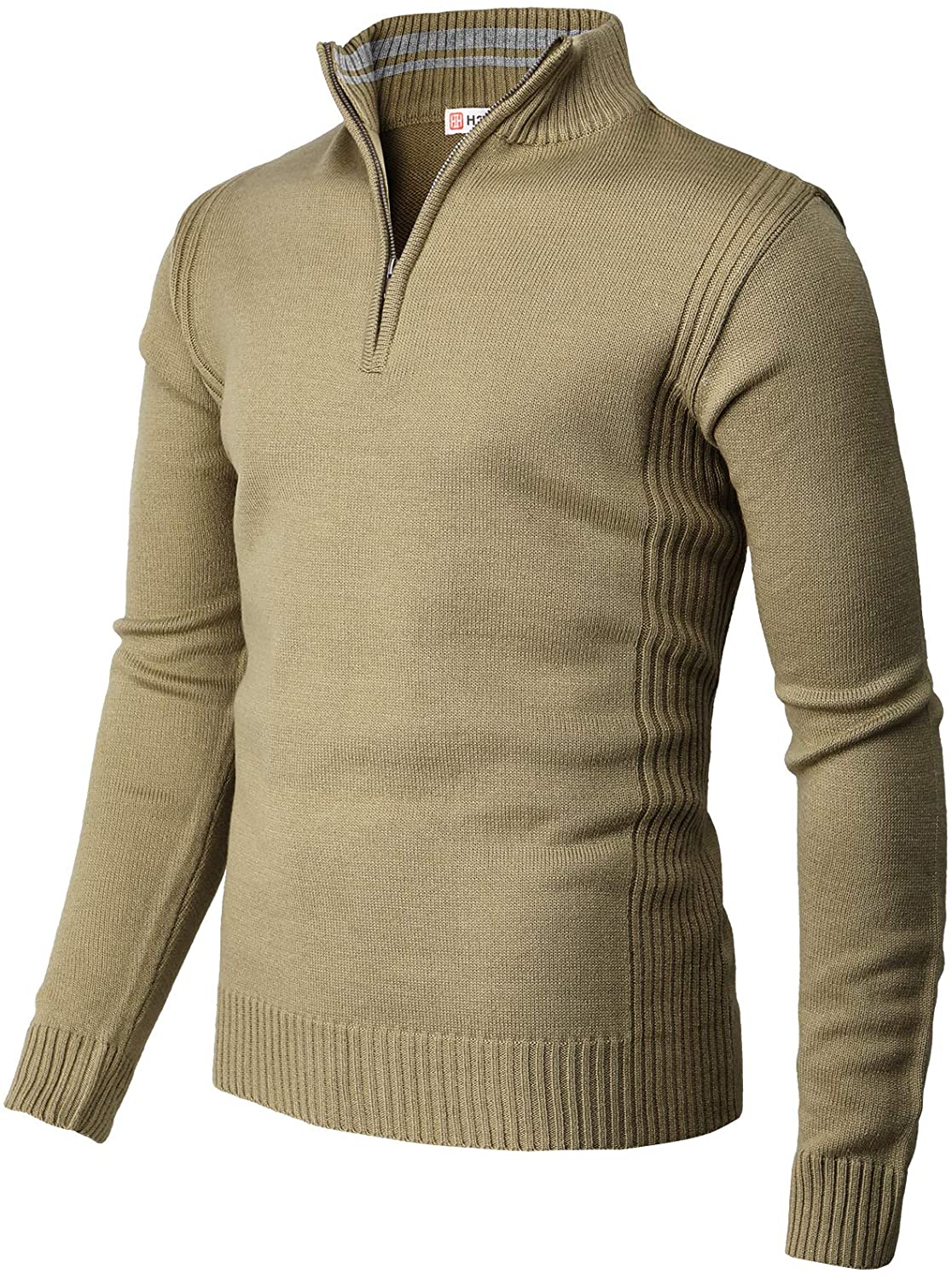 H2H Mens Casual Slim Fit Pullover Sweaters Long Sleeve Knitted Fabric