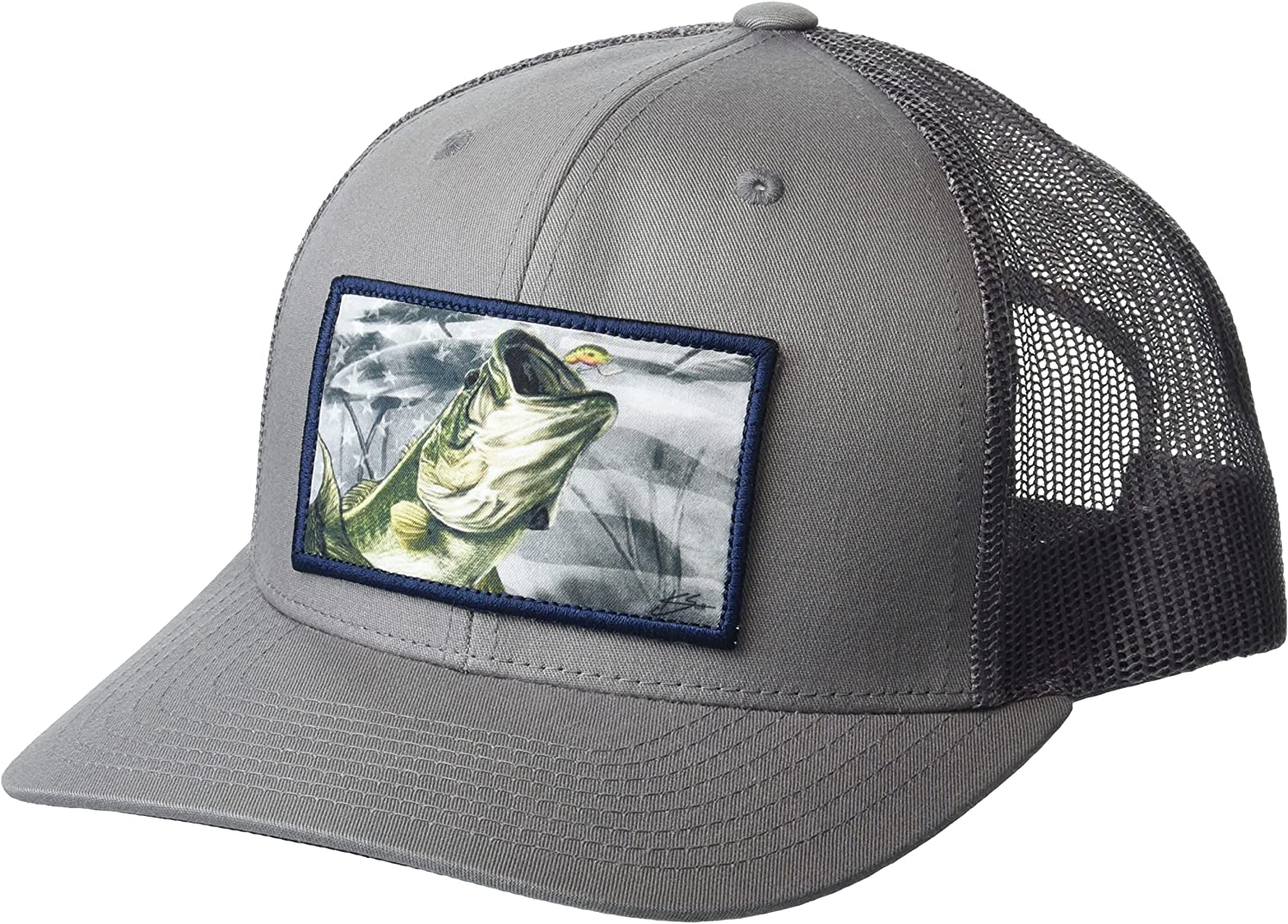  HUK Mesh Trucker Snapback Hat  Anti-Glare Fishing Hat : Sports  & Outdoors