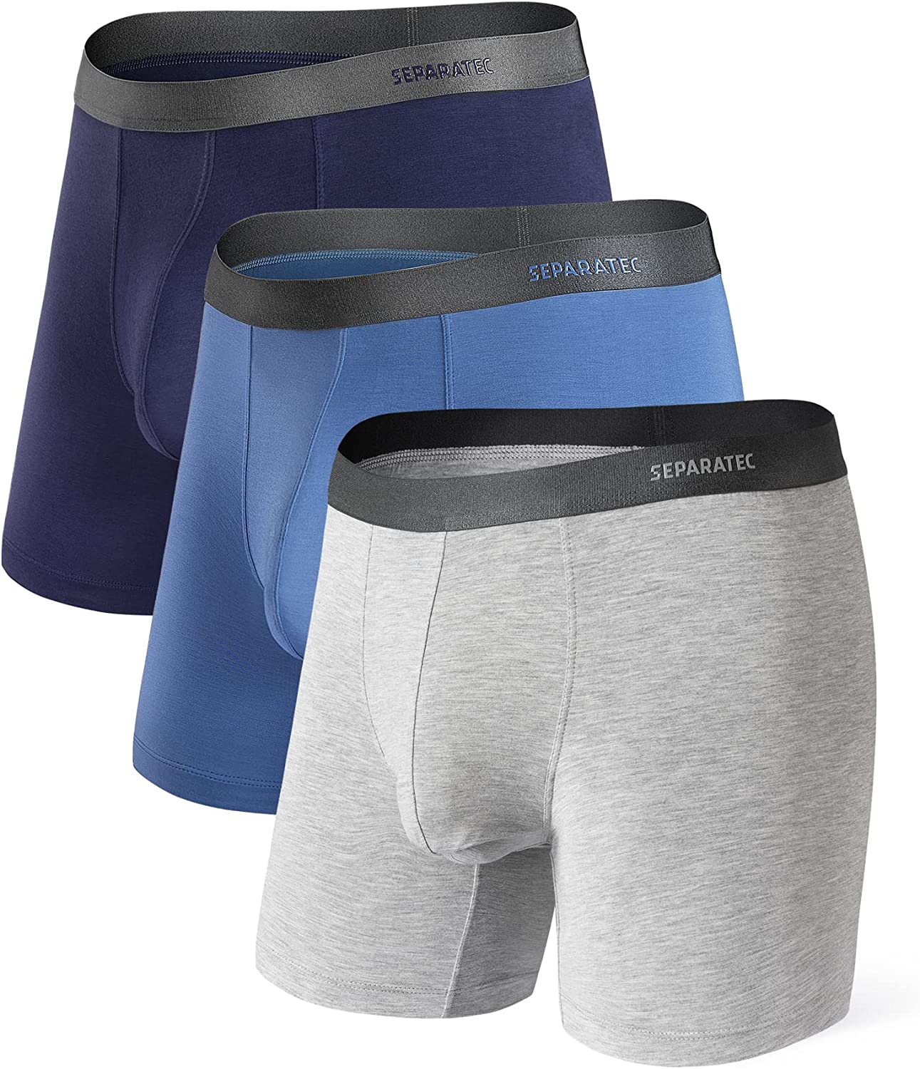 Buy Separatec Men's Underwear Briefs Moisture Wicking Bamboo Rayon  Comfortable Soft Dual Pouch Briefs for Men 3 Pack Online at  desertcartSeychelles