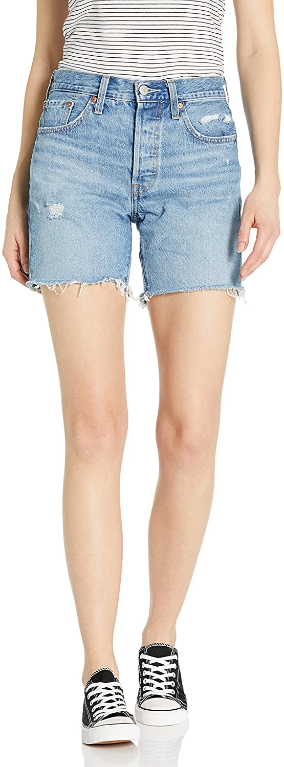 Levi's Women's Premium 501 Mid Thigh Short | eBay