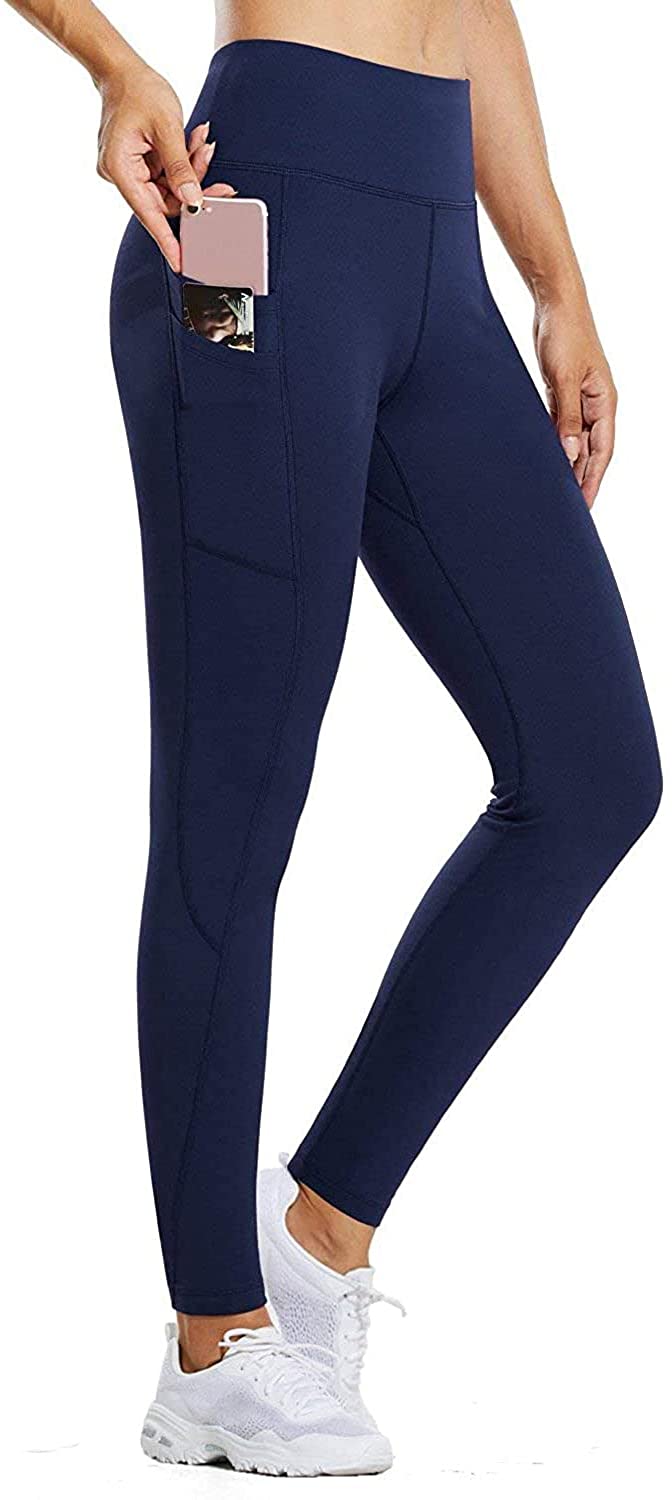 BALEAF Women's Fleece Lined Leggings Thermal Tights with Pockets