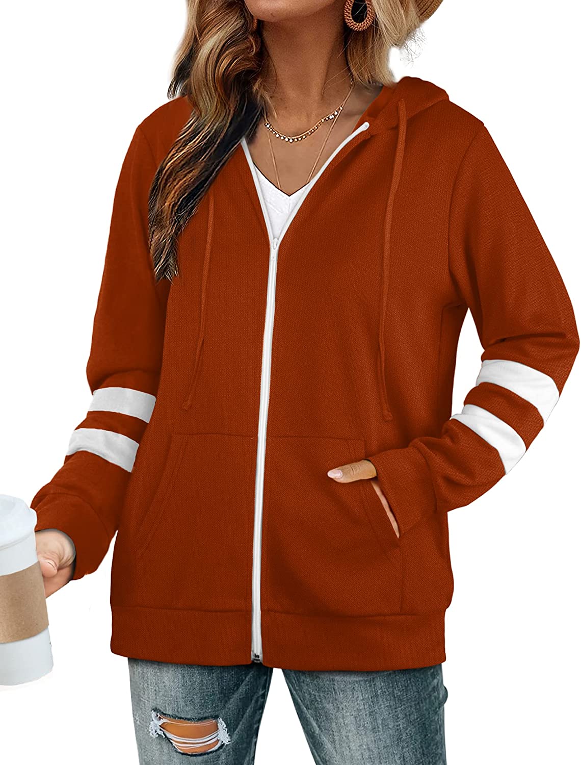 Bofell Womens Active Long Sleeve Zip Up Hoodies with Pocket Hooded  Sweatshirts Jackets : : Clothing, Shoes & Accessories