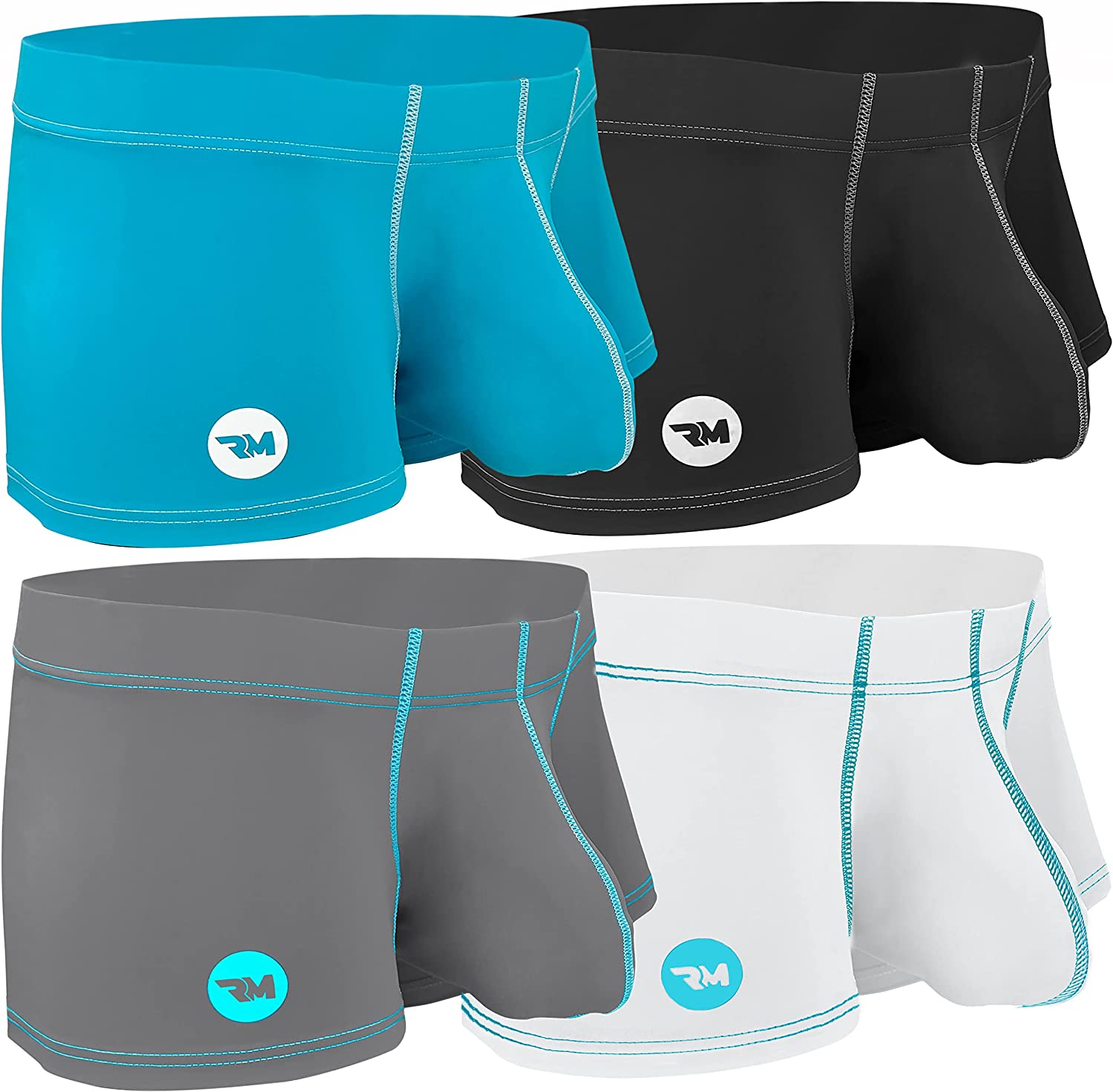 Aayomet Men Underwear Men's Enhancing Underwear Briefs Ice Silk Big Ball  Pouch Briefs for Male Pack,White XL 