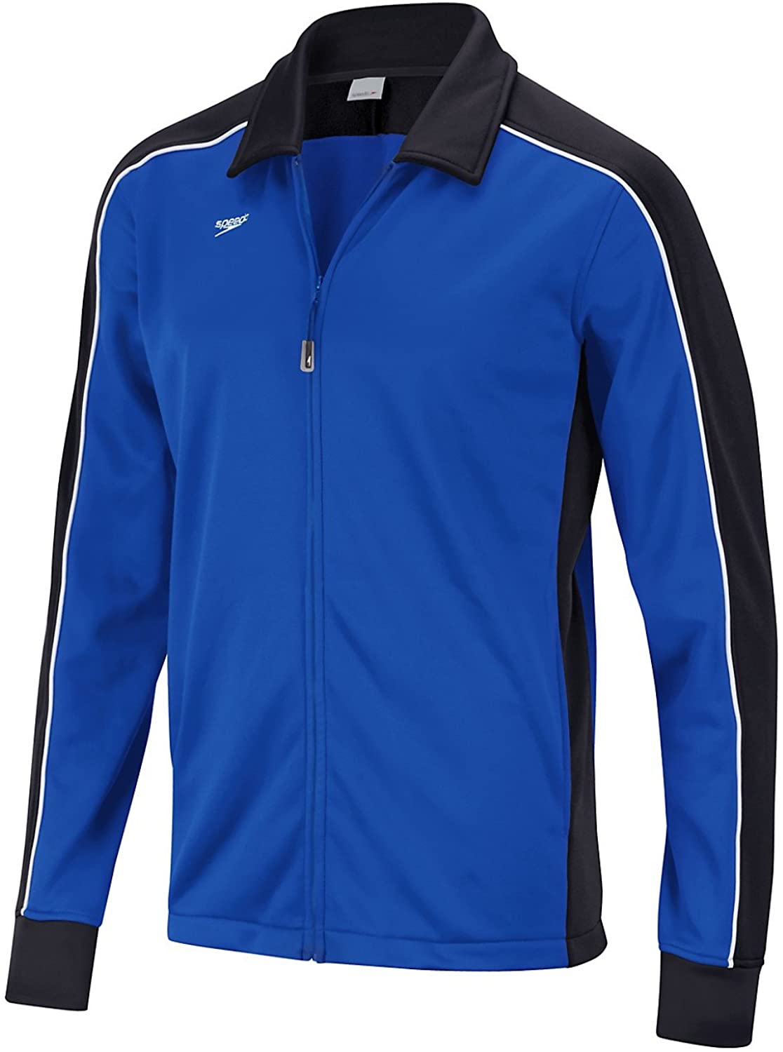Manufacturer Discontinued Speedo boys Jacket Full Zip Collard Streamline Team Warm Up Youth 
