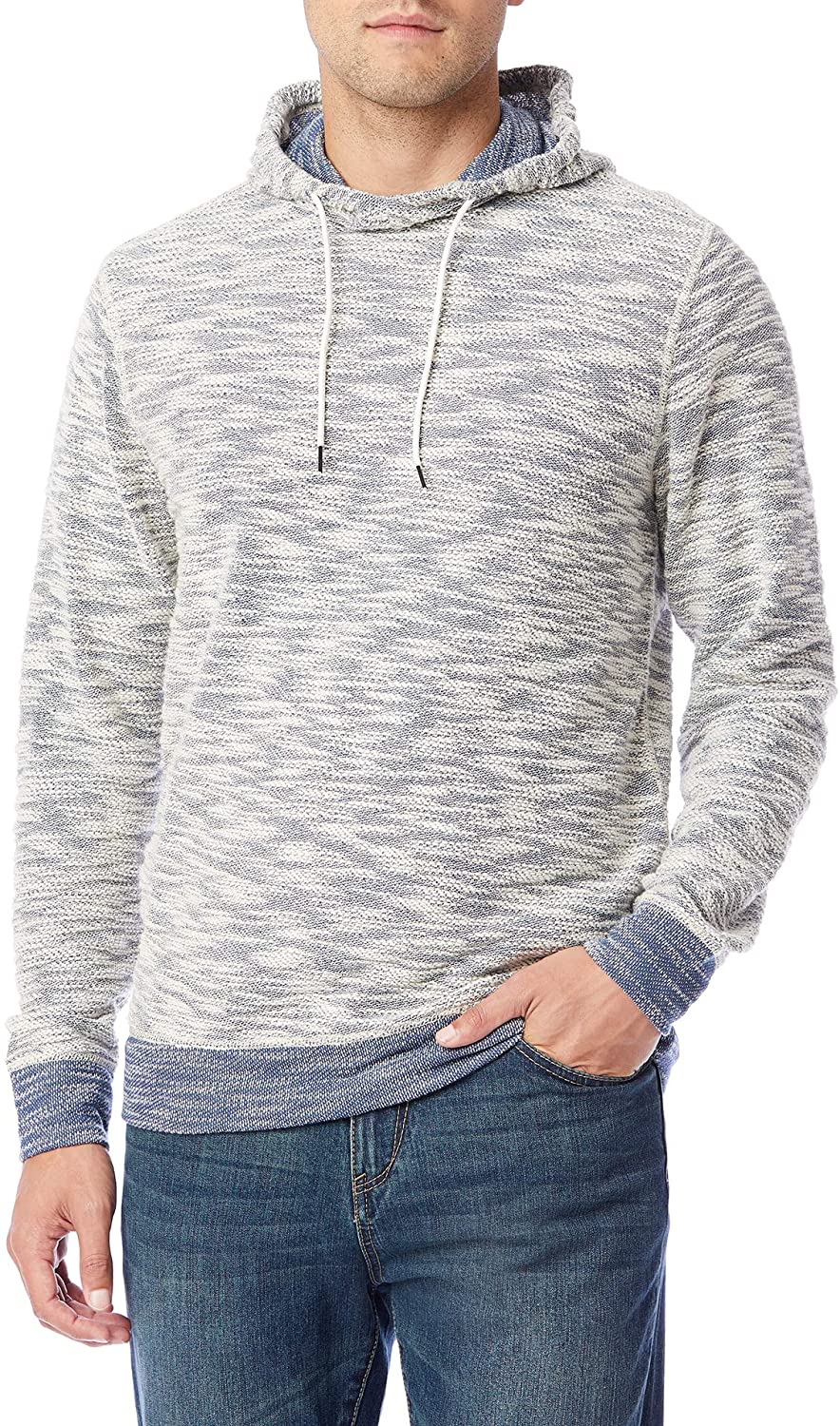 UNIONBAY Mens Long Sleeve French Terry Pullover Hoodie Sweatshirt