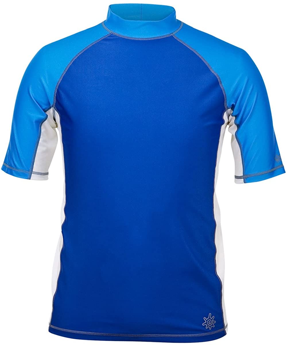UV SKINZ UPF 50 Mens Short Sleeve Active Sun & Swim Shirt 