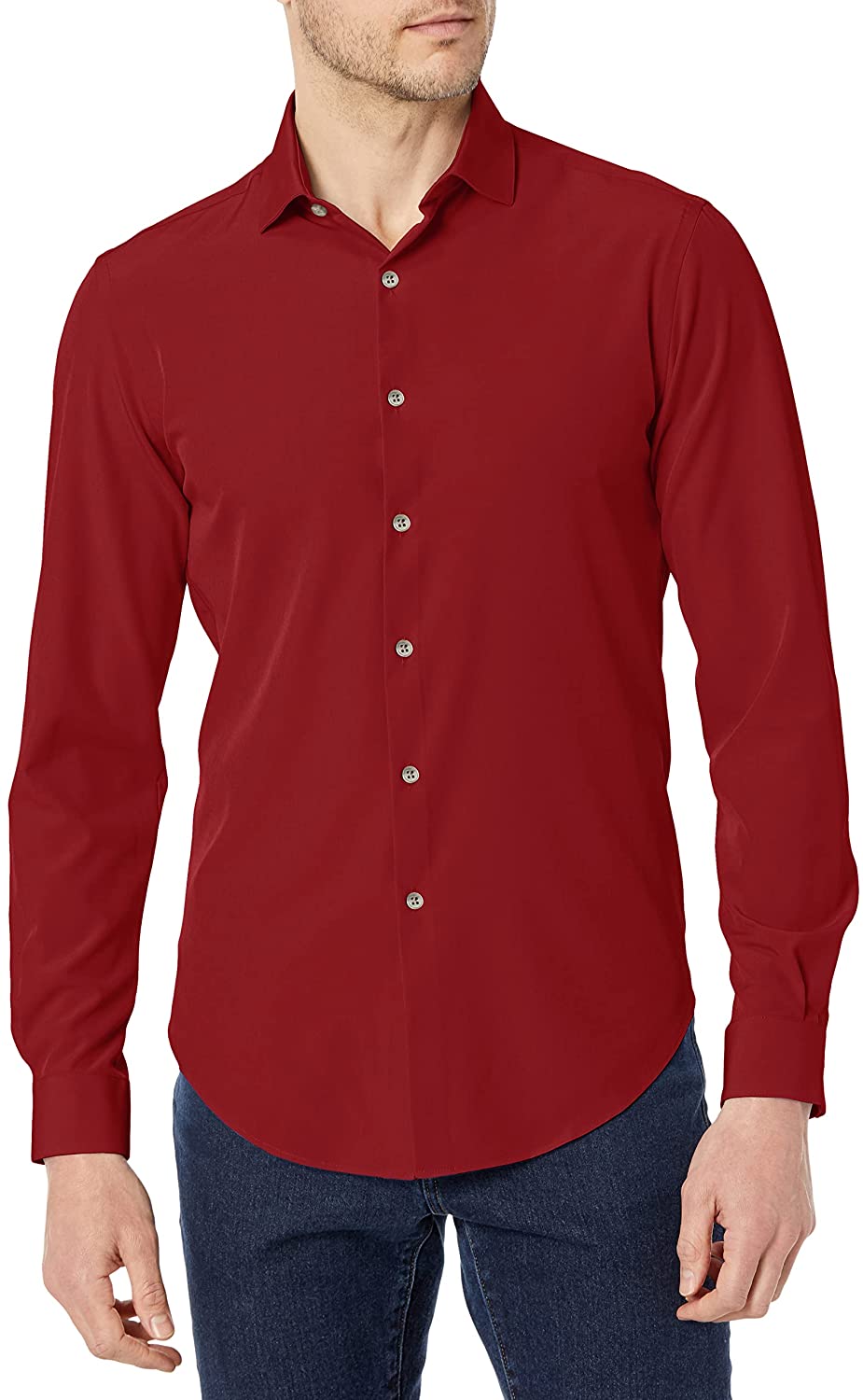 van heusen traveler slim fit 4-way stretch shirt