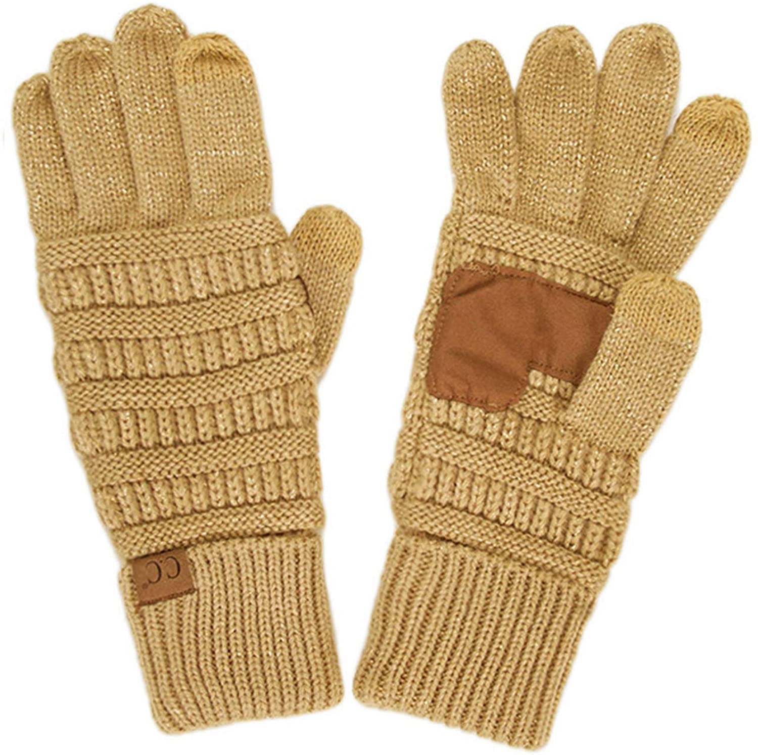 Winter CC Quad Touch Screen Smart Cellphone Finger Tips Warm Soft Gloves 