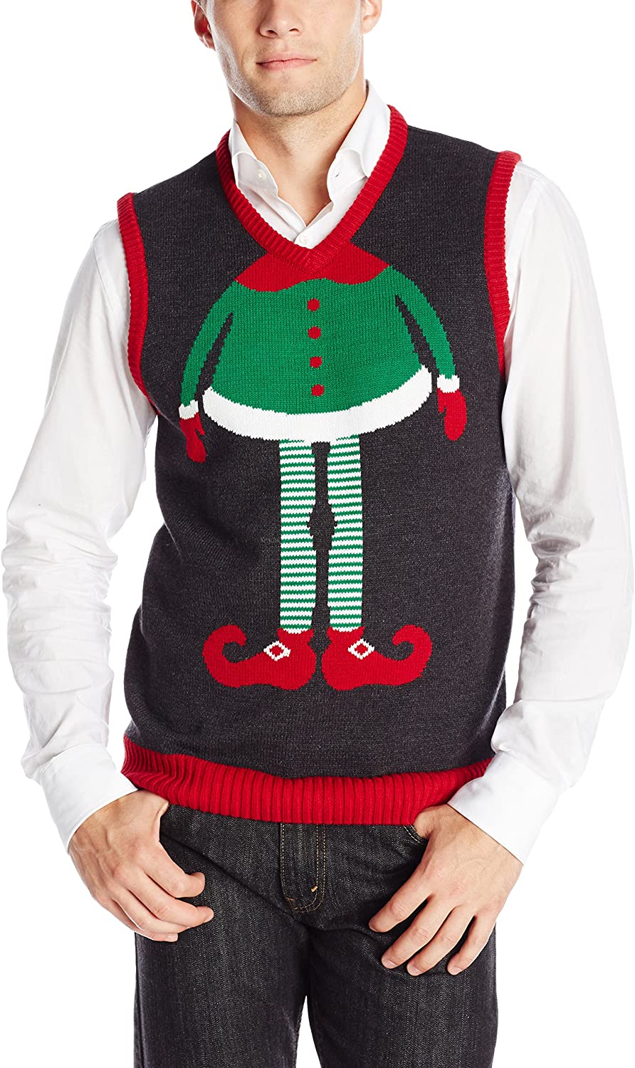 Ugly Christmas Sweater Company Mens Assorted Xmas Themes Sweater Vests Sweater Vest