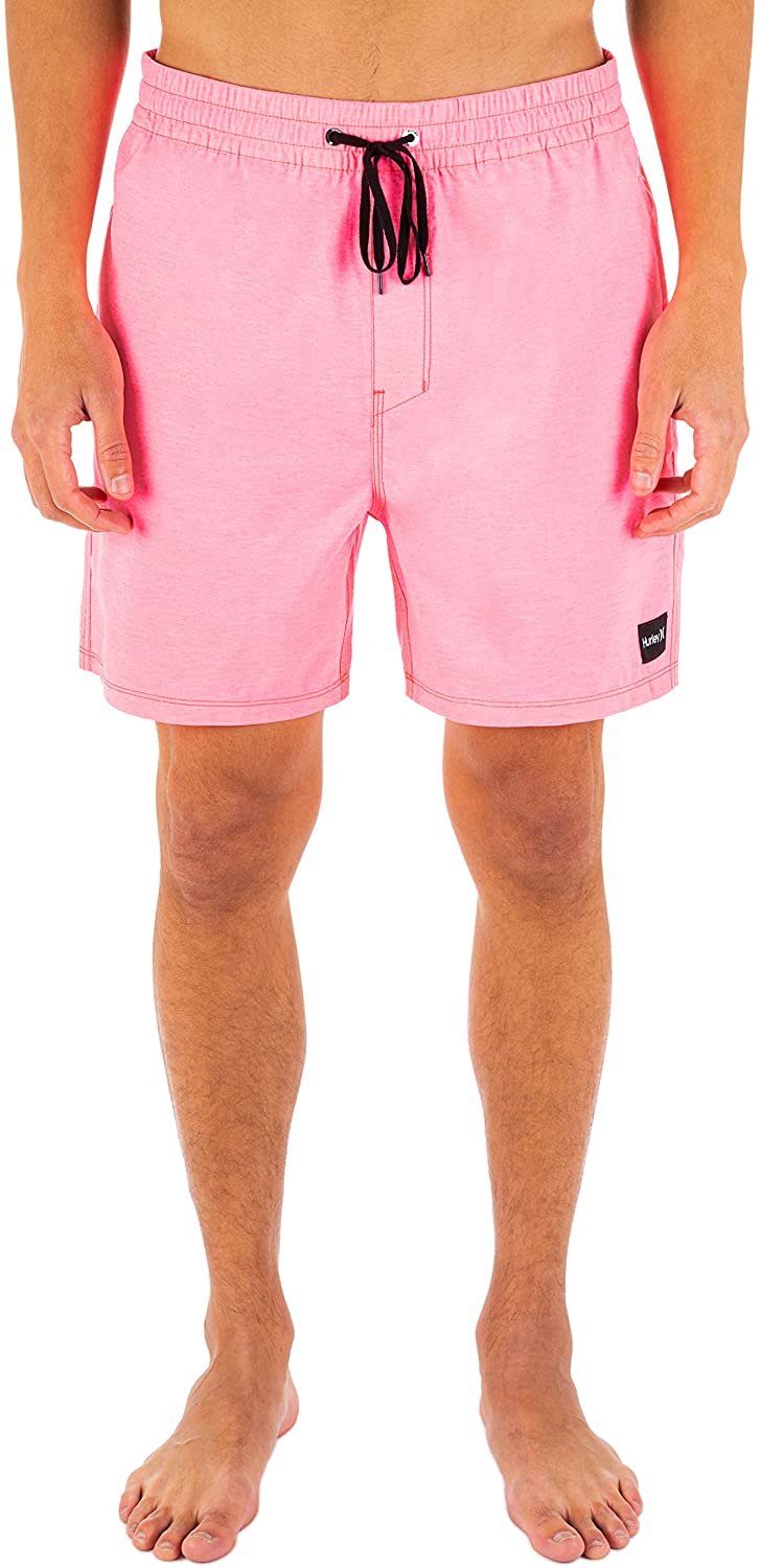 Hurley One & Only Volley 17' Elasticated Boardshorts in Hyper Crimson 