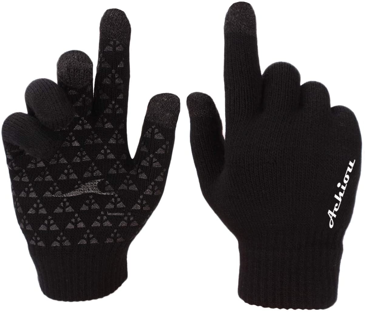 achiou winter knit gloves touchscreen