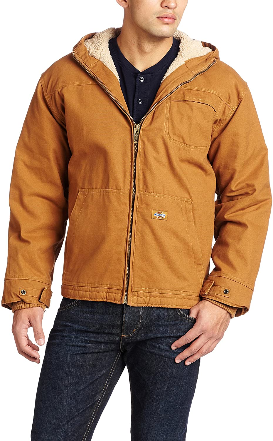 Dickies Men's Sanded Duck Sherpa Lined Hooded Jacket | eBay