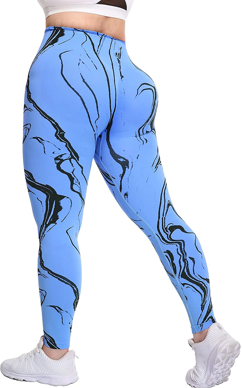 VOYJOY Tie Dye Seamless Leggings for Women High Waist Yoga Pants, Scrunch  Butt Lifting Elastic Tights, Blue Green, X-Small : : Clothing,  Shoes & Accessories