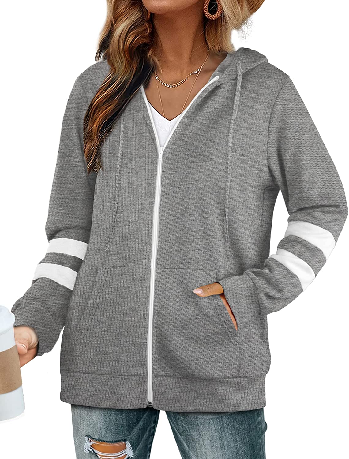 Bofell Womens Active Long Sleeve Zip Up Hoodies with Pocket Hooded  Sweatshirts Jackets : : Clothing, Shoes & Accessories