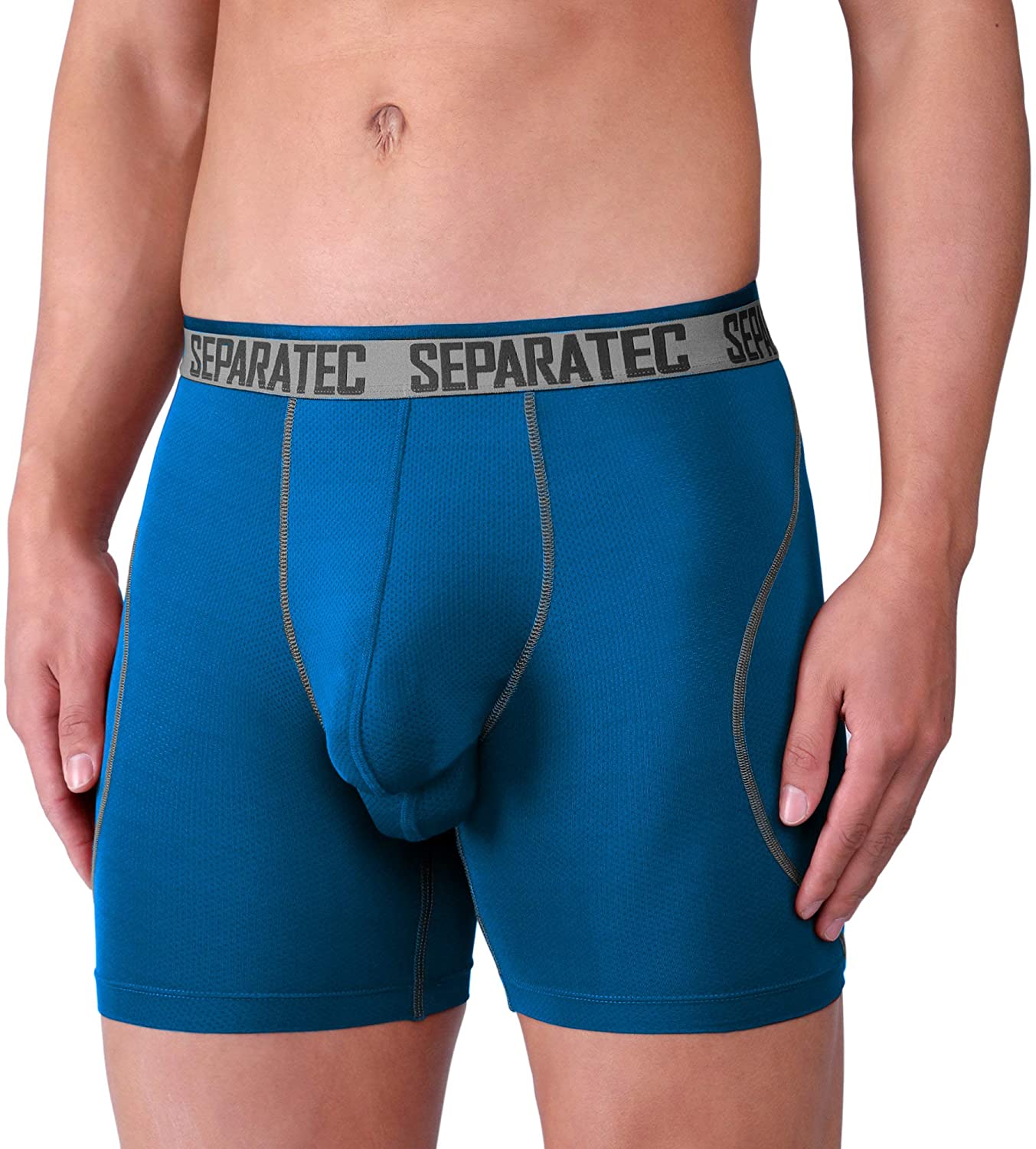 Separatec Mens Underwear Dual Pouch Sport Quick Dry Boxer Briefs 3 Pack Ebay