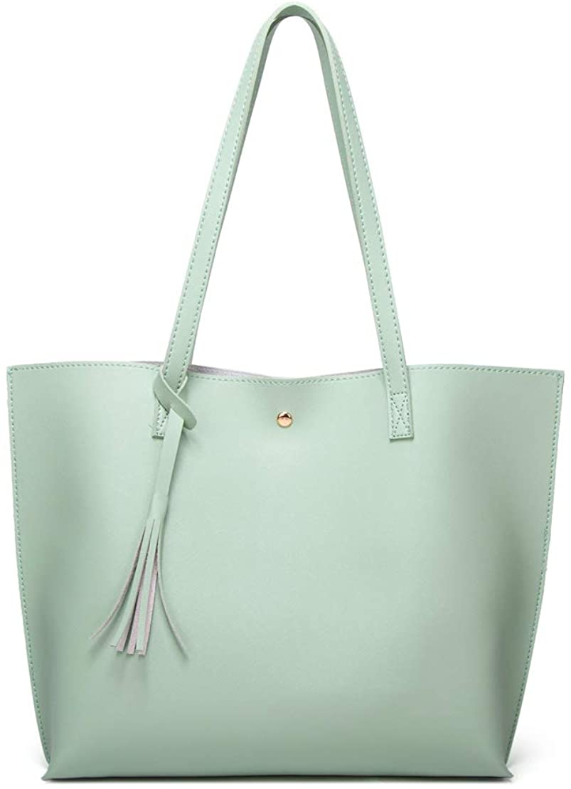 Toyella Women Bag Set Top-Handle Big Capacity Female Tassel Handbag Fashion Shoulder  Bag Ladies PU Leather Crossbody Bag bolsas feminin green 