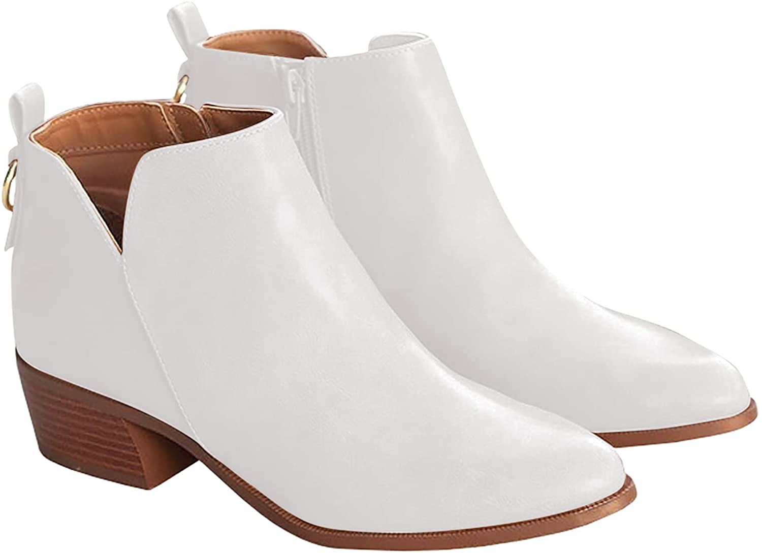 side v cut ankle boot