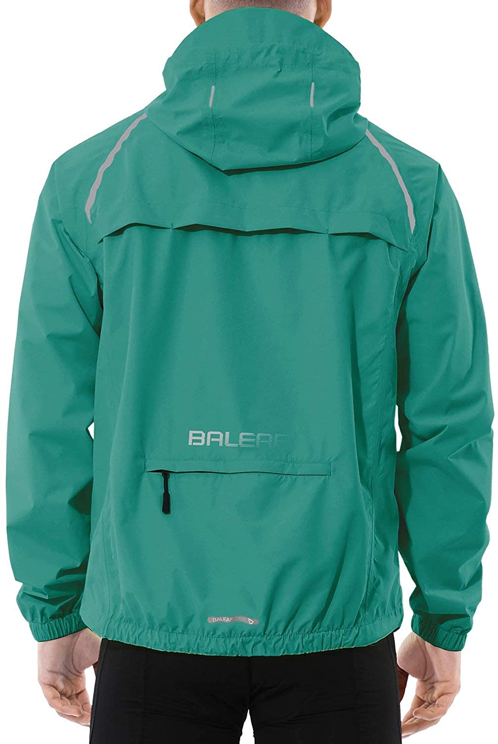 BALEAF Men's Cycling Running Jacket Waterproof Reflective Lightweight ...