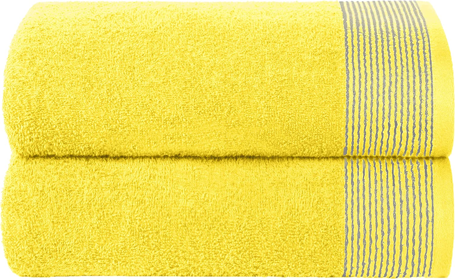 Belizzi Home Cotton 2 Pack Oversized Bath Towel Set 28x55 inches, Large Bath  Tow