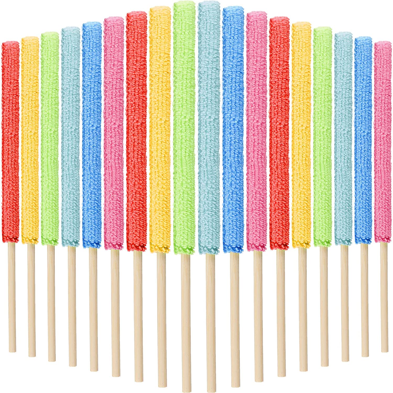 28Pcs Microfiber Detail Duster Sticks Crevice Cleaning Tool